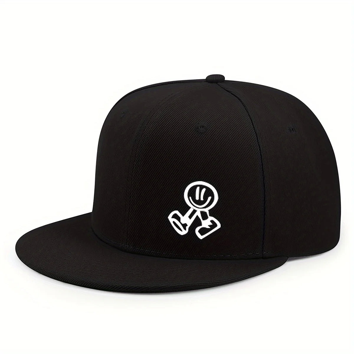 Smiling Character Flat-Brim Cap – Horizon, 16 Colors