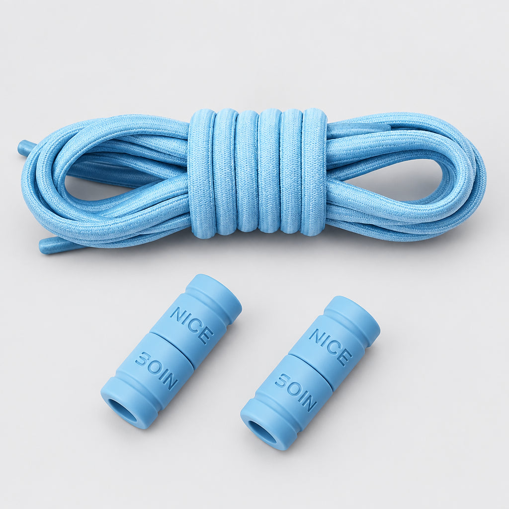 No-Tie Elastic Shoelaces with Color Buckle