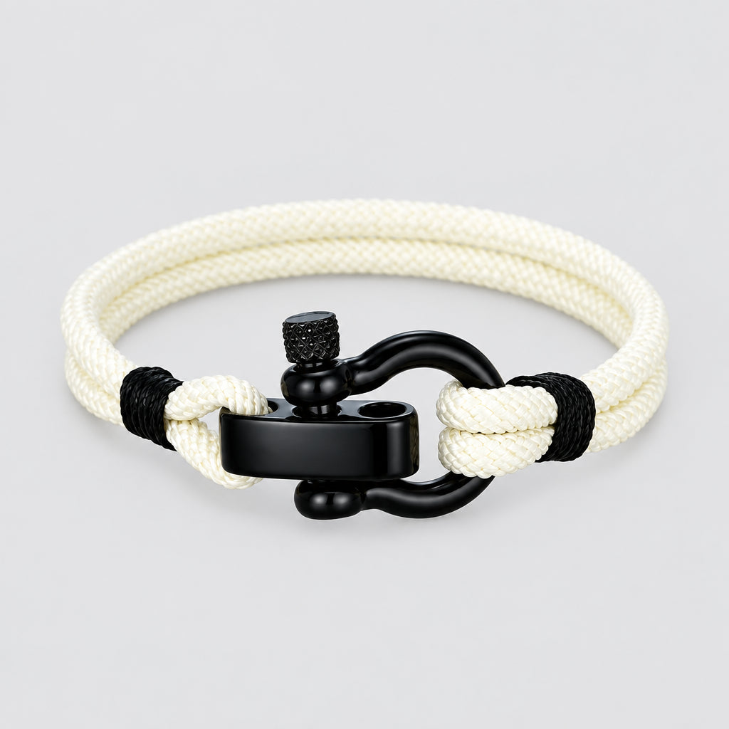 Outdoor Rescue Bracelet Durable Rope & Steel Shackle Buckle deideas