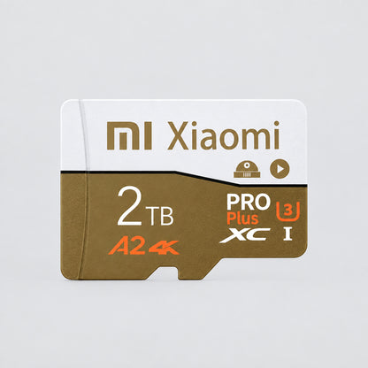 Xiaomi microSD card with adapter on a white background