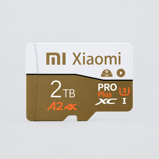 Xiaomi microSD card with adapter on a white background