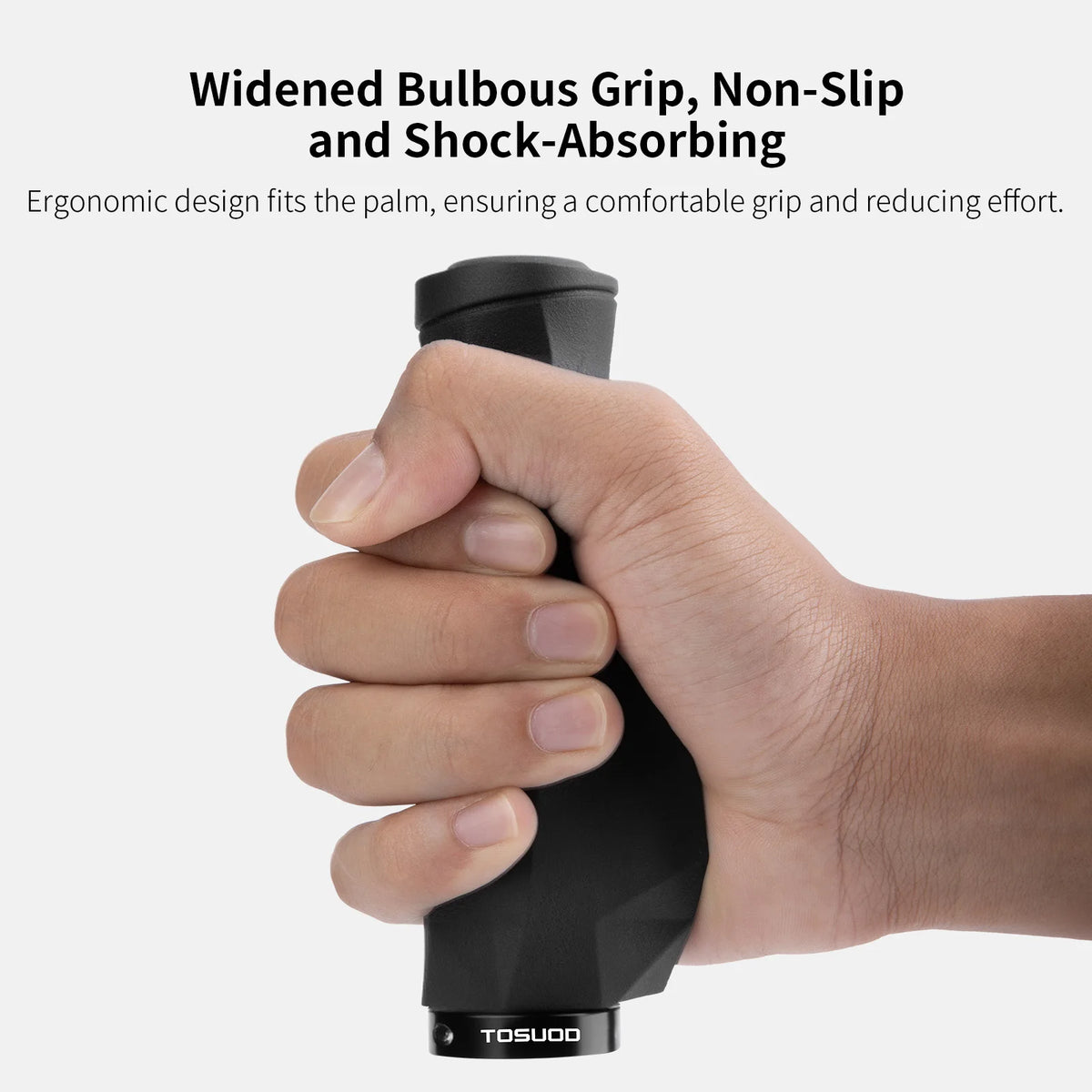 Ergonomic Lock-On Bike Grips – TPE, 13.5 cm, 1 Pair