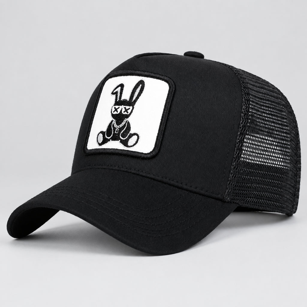 Bad Bunny Embroidered Trucker Cap – Adjustable Mesh Hat