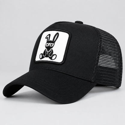 Bad Bunny Embroidered Trucker Cap – Adjustable Mesh Hat