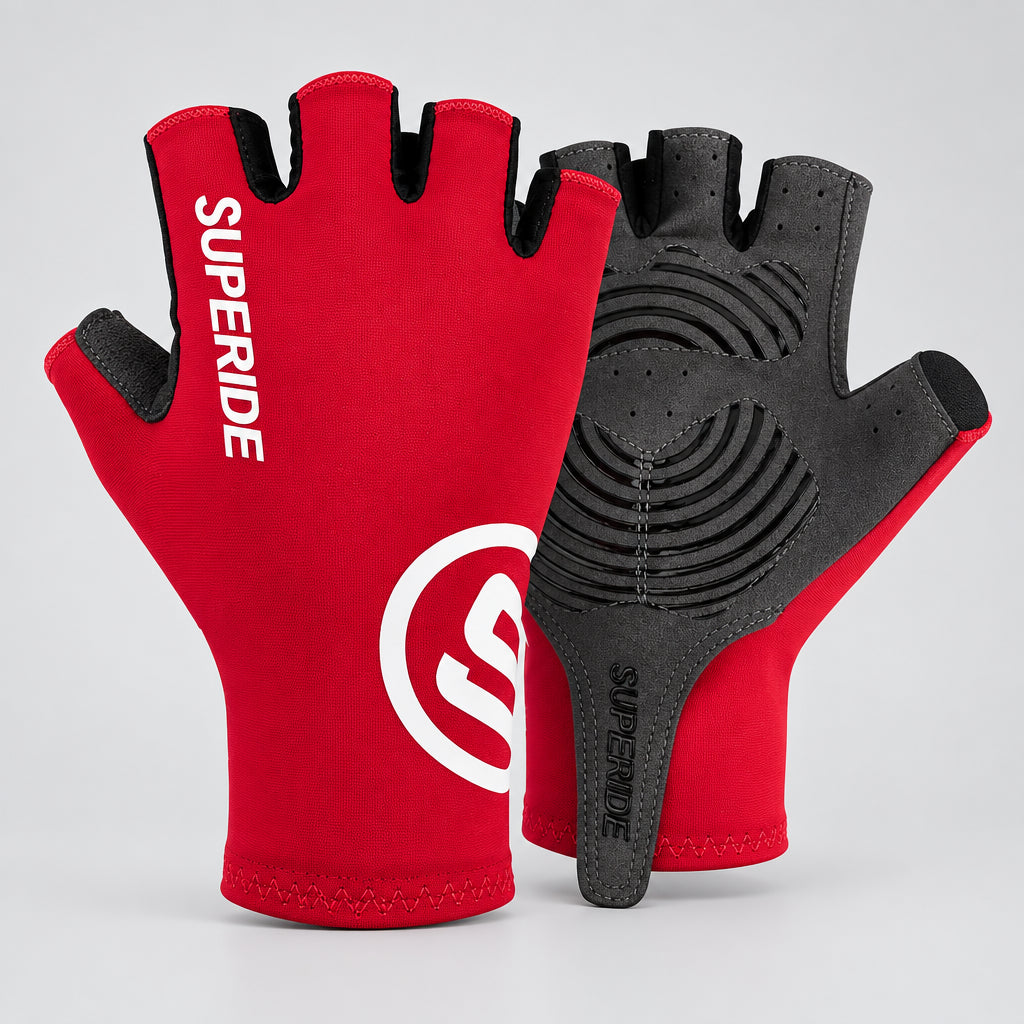 Half-Finger Cycling Gloves – Padded, Sizes S–XL