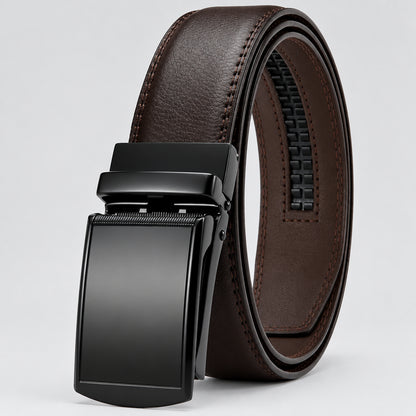 Leather Belt with Automatic Buckle Elegance and Perfect Fit deideas