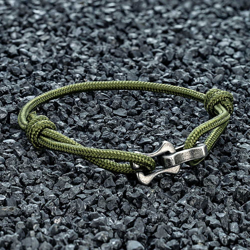 Chain Link Rope Bracelet – Adjustable, 10 Colors