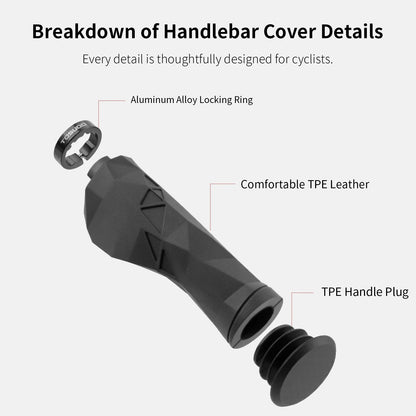 Ergonomic Lock-On Bike Grips – TPE, 13.5 cm, 1 Pair