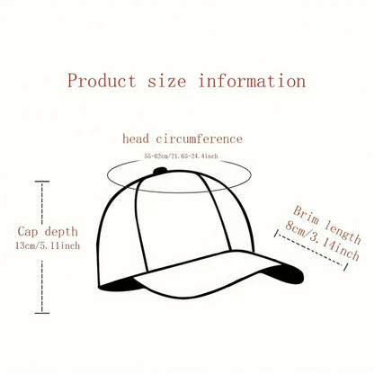 Smiling Character Flat-Brim Cap – Horizon, 16 Colors