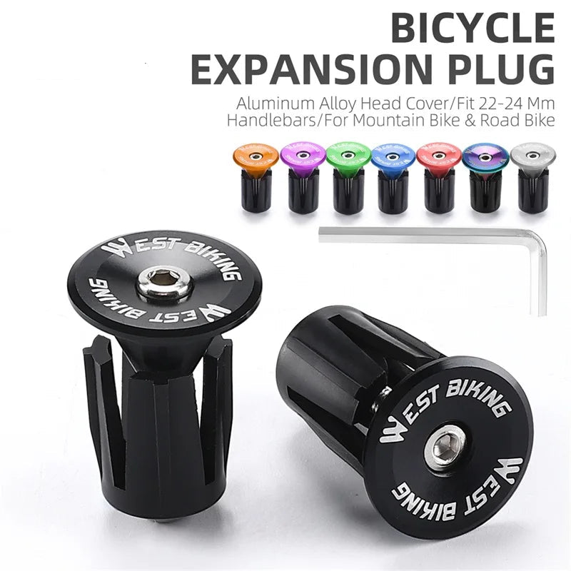 Aluminum Alloy Handlebar Bar End Plugs 6061, Mechanical Expansion