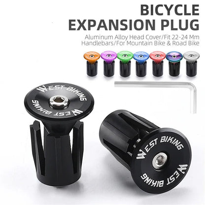Aluminum Alloy Handlebar Bar End Plugs 6061, Mechanical Expansion