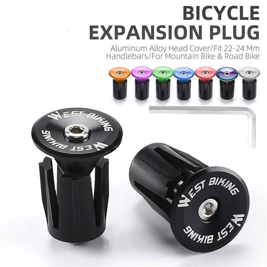 Aluminum Alloy Handlebar Bar End Plugs 6061, Mechanical Expansion