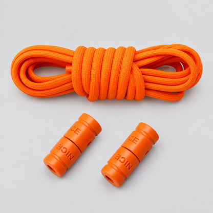 No-Tie Elastic Shoelaces with Color Buckle