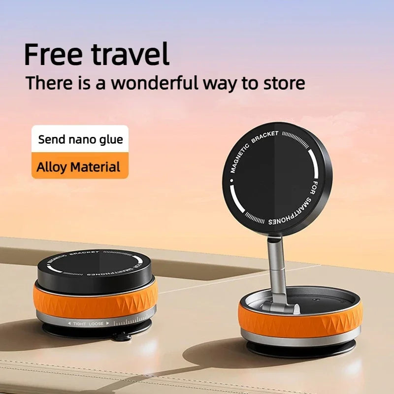 Foldable Magnetic Phone Holder – Suction Base, 3 Colors