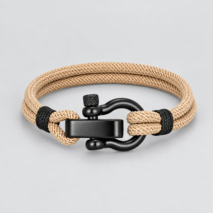Outdoor Rescue Bracelet Durable Rope & Steel Shackle Buckle deideas