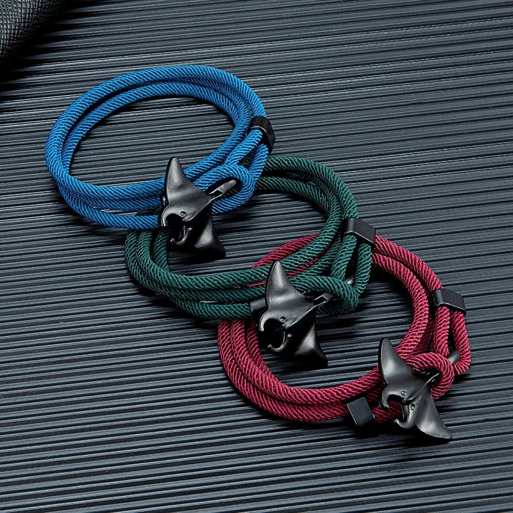 Manta Ray Rope Bracelet Ocean-Inspired Multilayer Design deideas