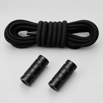 No-Tie Elastic Shoelaces with Color Buckle