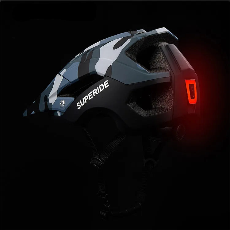 Cycling Helmet with Rechargeable LED Rearlight