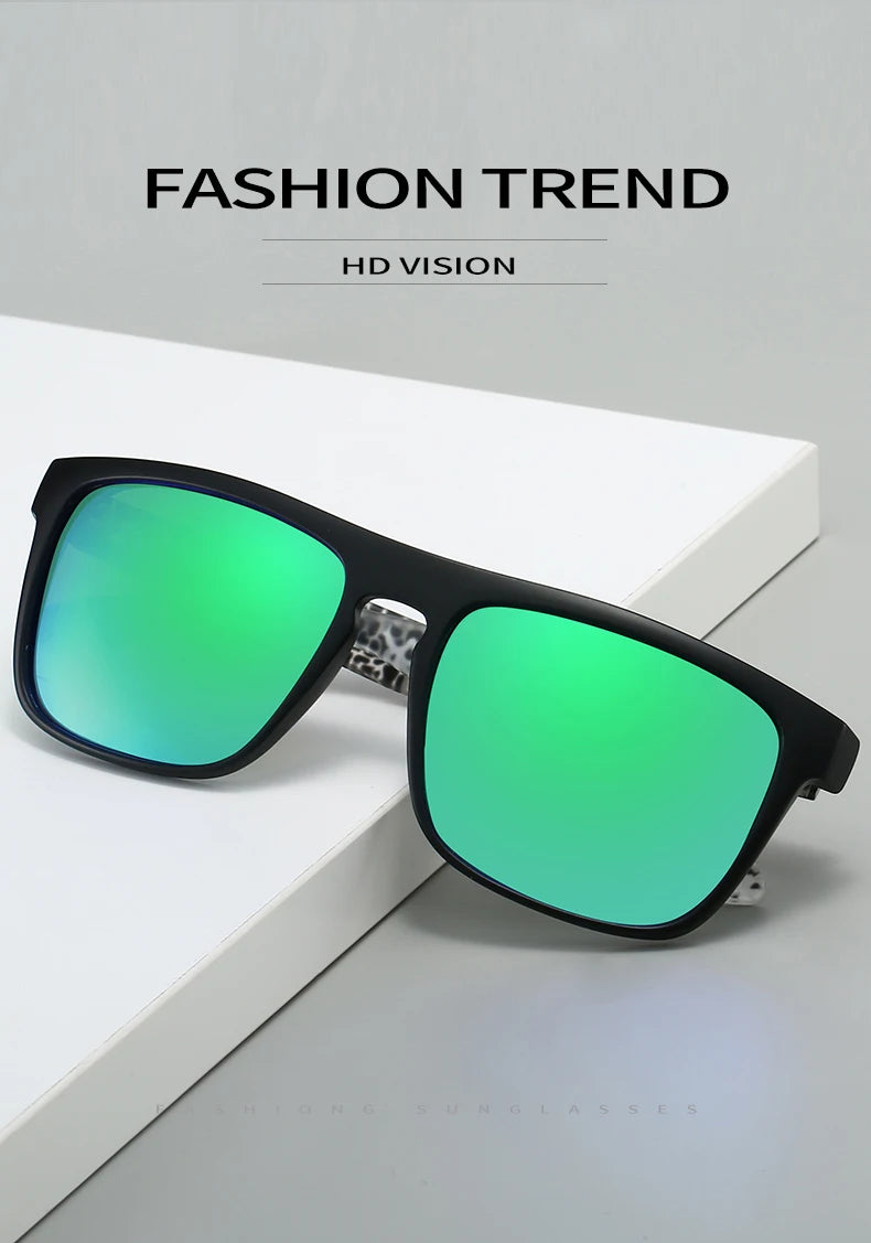 Rectangular Sunglasses – Printed Frames & Temples, 11 Options