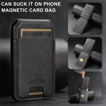 Wallet Pro Magnetic Leather Wallet for iPhone 17 16 Pro Max, 15, 14, 13, 12 and 11 deideas