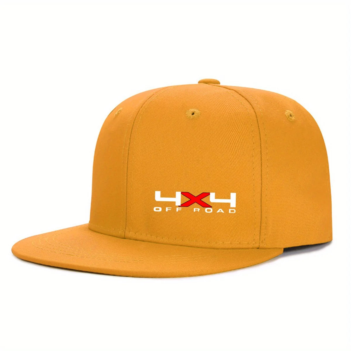 Solid Color Snapback Hat Flat Brim, Adjustable, Unisex
