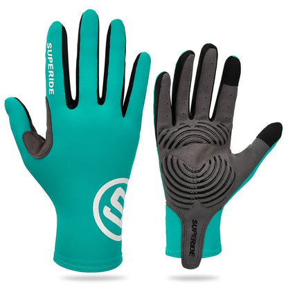 Full-Finger Cycling Gloves – Textured Palm, S–XL
