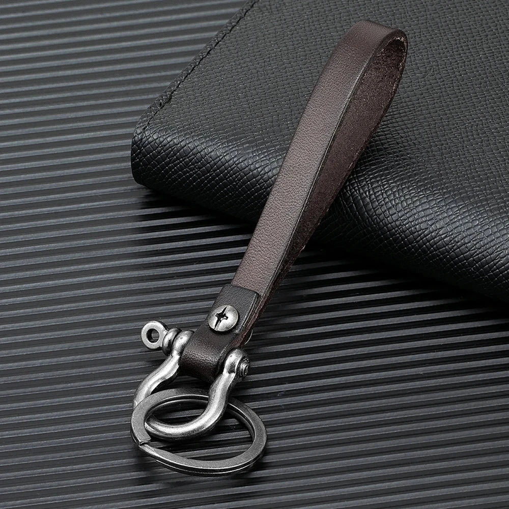 RideHook Nautical Shackle Leather Keyring deideas