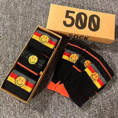 Striped Crew Socks 3-Pair Gift Box – Cotton Blend
