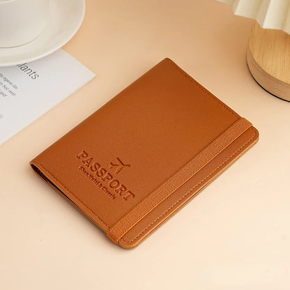 Passport Holder – Elastic Band & Card Slots, 6 Colors