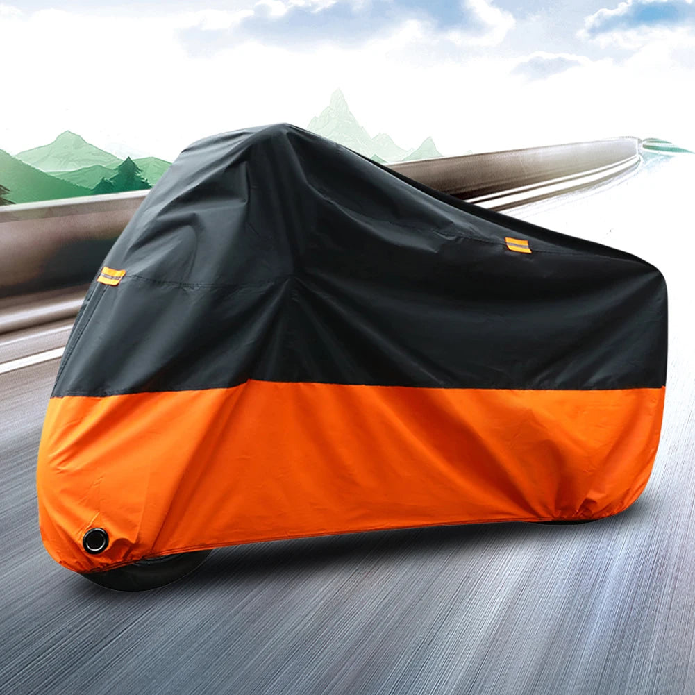 Motorcycle Storage Cover – Buckle Strap & Lock Opening