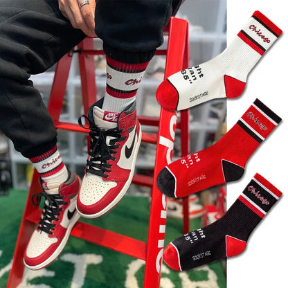 Crew Socks – Lettering & Solid Styles, Cotton Blend