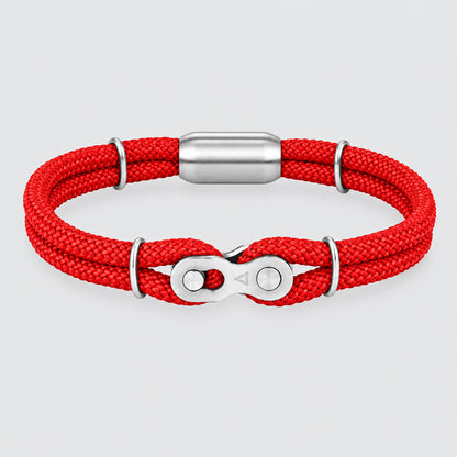Biker Chain Magnetic Bracelet Rugged Rope & Rock Style deideas