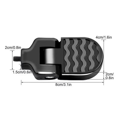 Folding rear pedals for bicycles Aluminum alloy non-slip footrests with quick release deideas