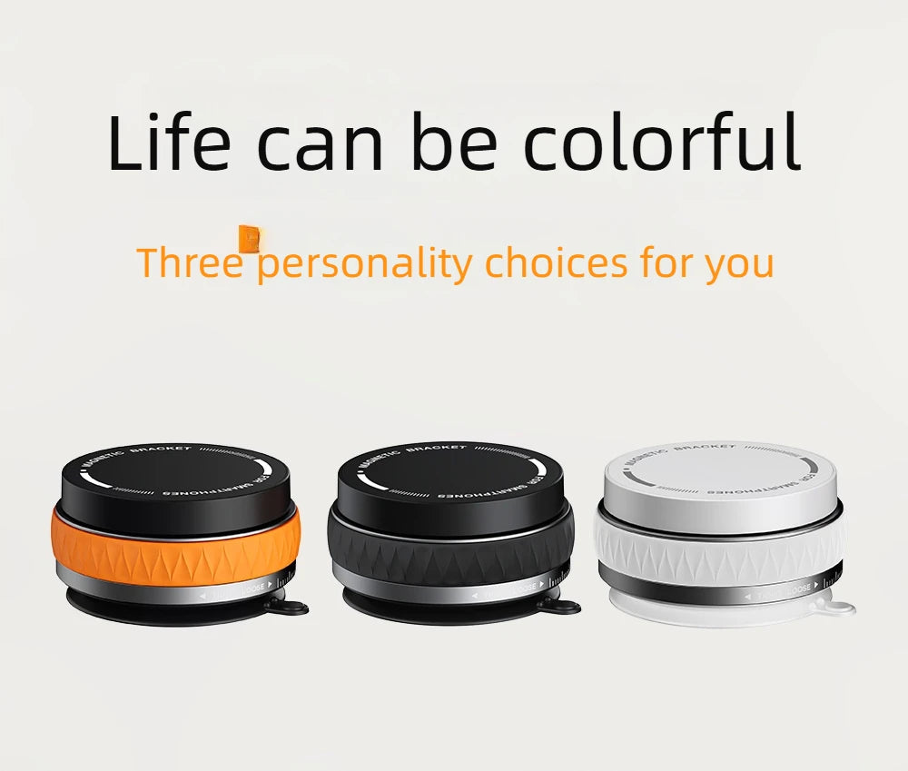Foldable Magnetic Phone Holder – Suction Base, 3 Colors