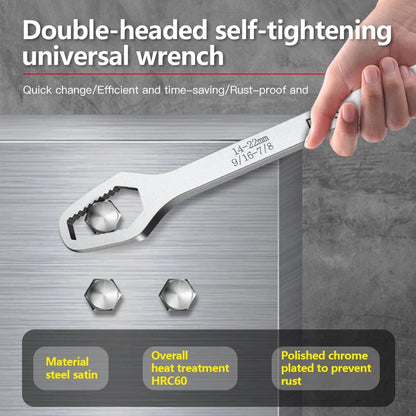 Universal Torx wrench 8-22 mm, adjustable, double head key plate deideas
