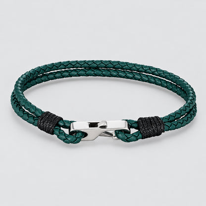 Leather Cord Bracelet – 3 mm, Square Magnetic Clasp