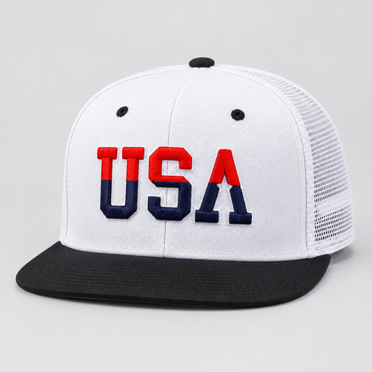 American Flag Baseball Cap, Snapback & Mesh Styles