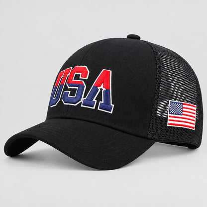American Flag Baseball Cap, Snapback & Mesh Styles