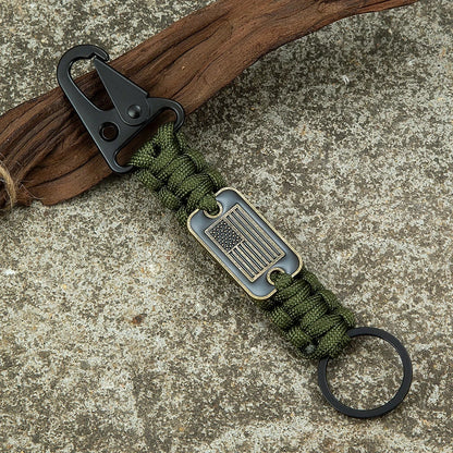 Freedom Clip USA Flag Paracord Keychain deideas