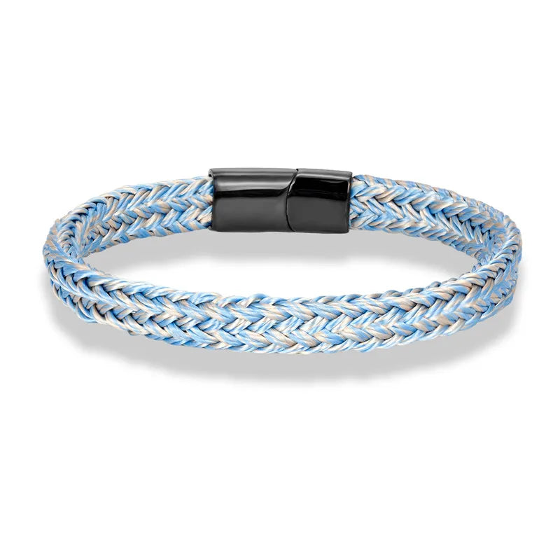 Braided Rope Bracelet – Captain’s Knot, 10 Colors, 19–23 cm