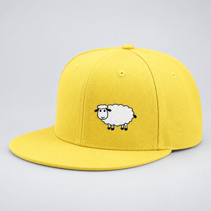 Sheep Graphic Baseball Cap – Adjustable Flat Brim Hat
