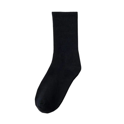Striped Jacquard Cotton Crew Socks, Unisex EU 36-43