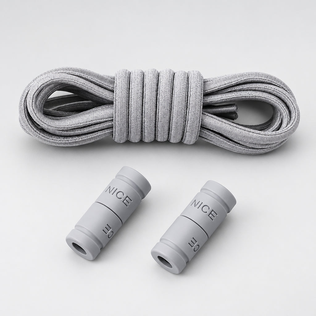 No-Tie Elastic Shoelaces with Color Buckle