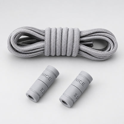 No-Tie Elastic Shoelaces with Color Buckle