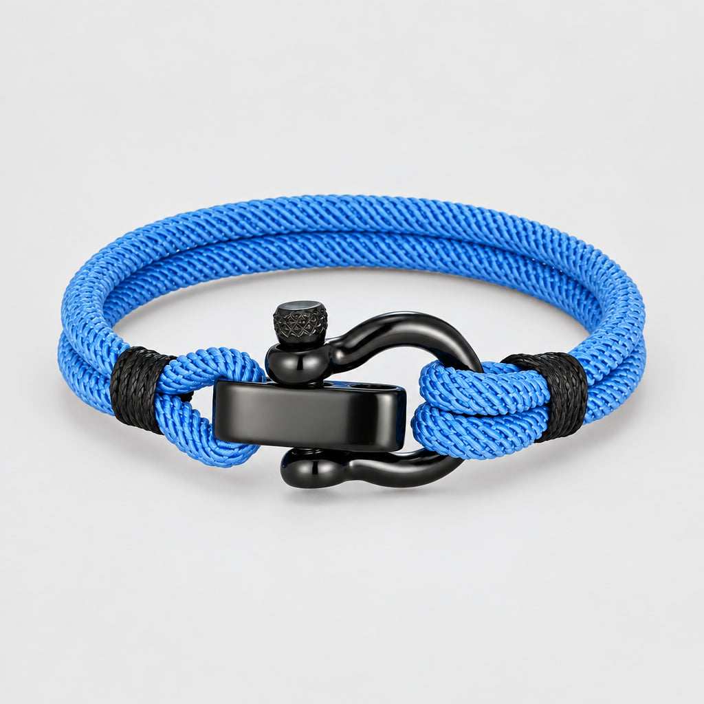 Outdoor Rescue Bracelet Durable Rope & Steel Shackle Buckle deideas