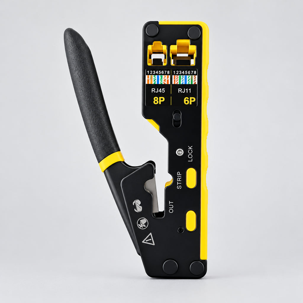 Crimping tool RJ45 network crimper - 3 in 1 modular cable deideas
