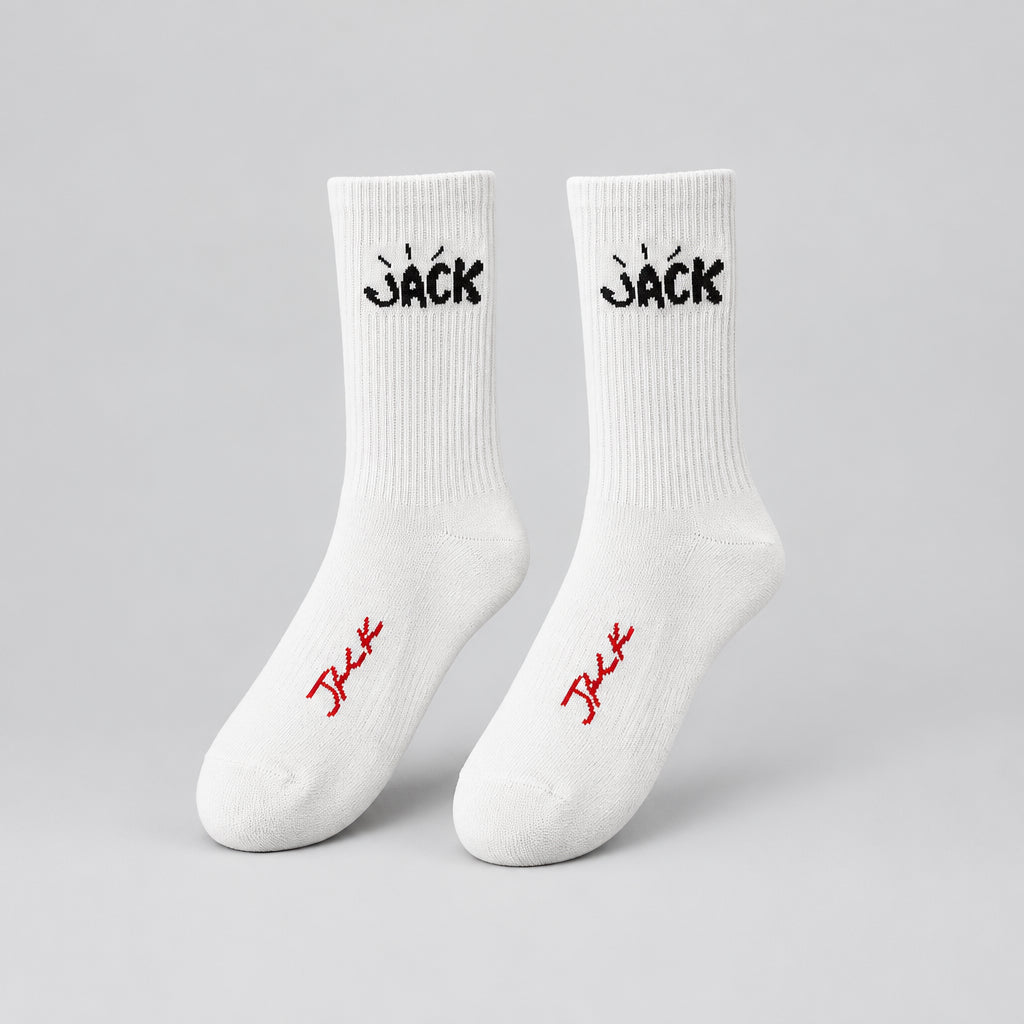 Jack Portrait Crew Socks – Unisex Cotton Blend Streetwear