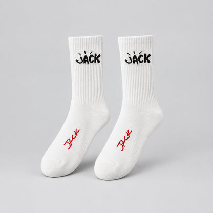 Jack Portrait Crew Socks – Unisex Cotton Blend Streetwear