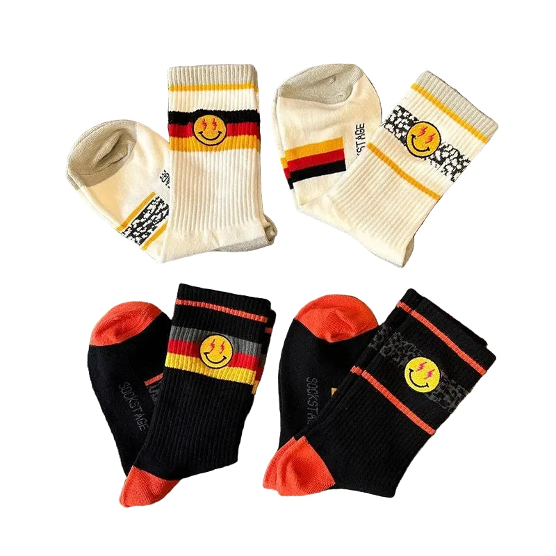 Striped Crew Socks 3-Pair Gift Box – Cotton Blend