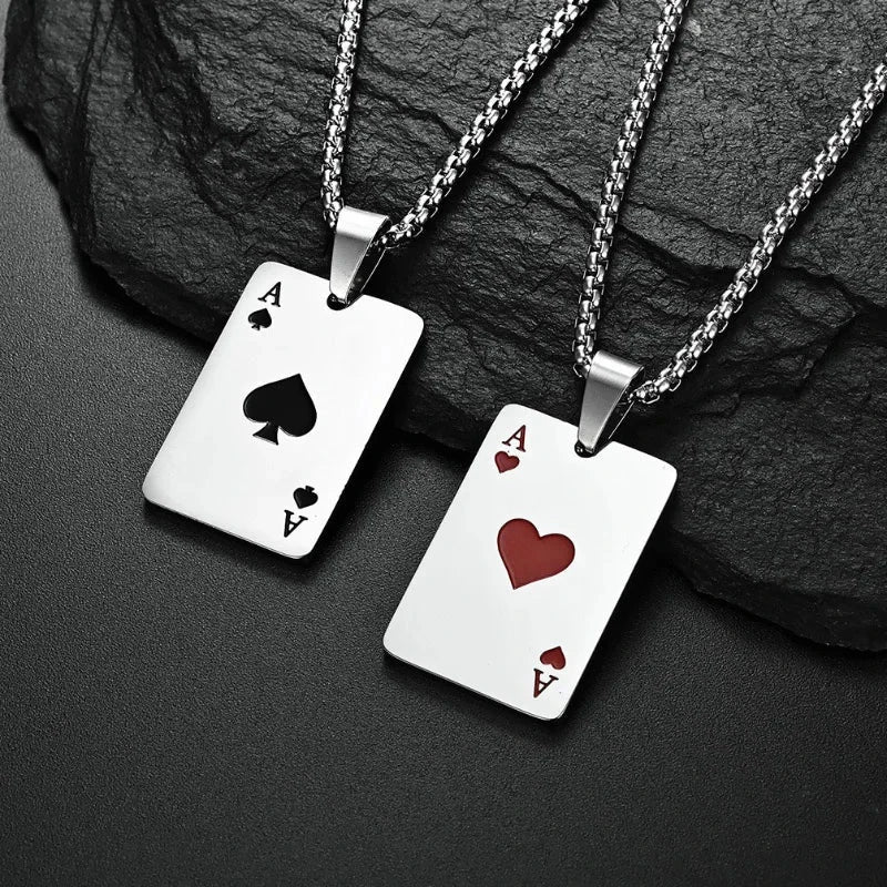 AceChain Lucky Ace Pendant Necklace for You deideas